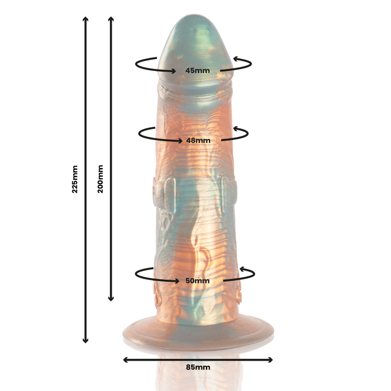 Talos Epic – dimensions 22,5 cm, longueur insérable 20 cm et base ventouse 8,5 cm