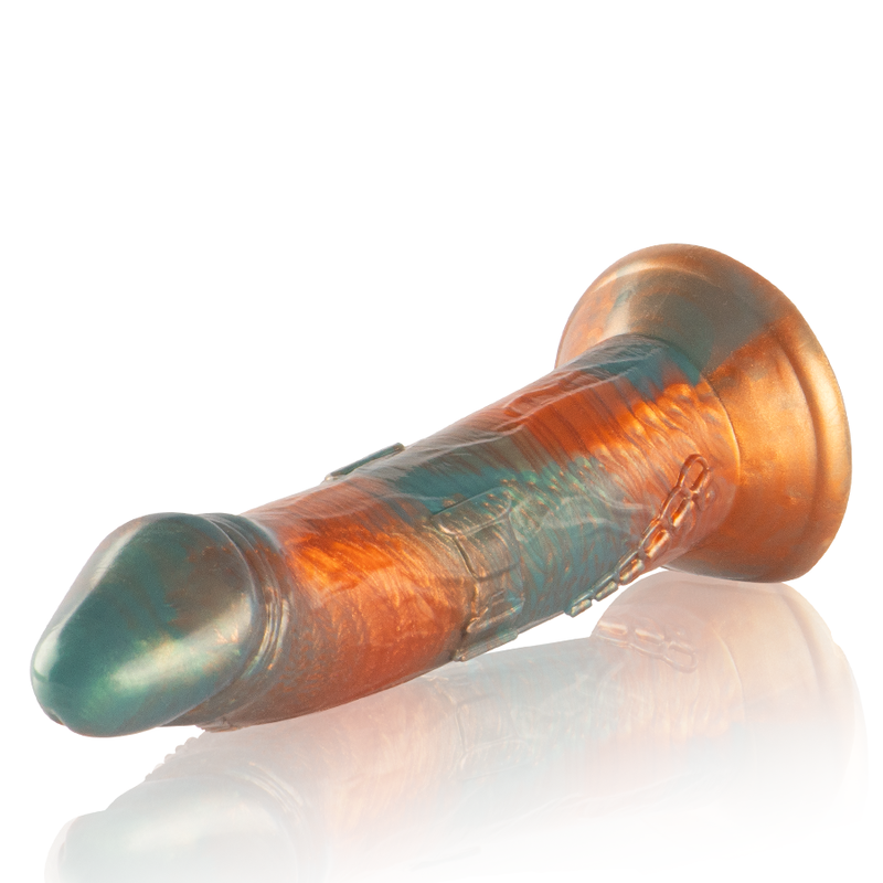 Talos Epic – gode fantasy orange et turquoise 22,5 cm avec ventouse, vue horizontale