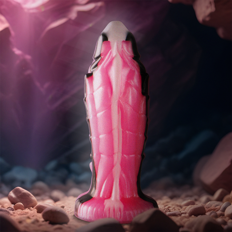 Triton Epic – gode fantasy rose, blanc et noir 19 cm avec ventouse dans un décor marin fantastique