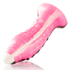 Triton Epic – gode fantasy texturé en silicone souple avec ventouse, vue inclinée