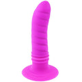 Twist II Pretty Love plug anal vibrant rose en silicone avec ventouse