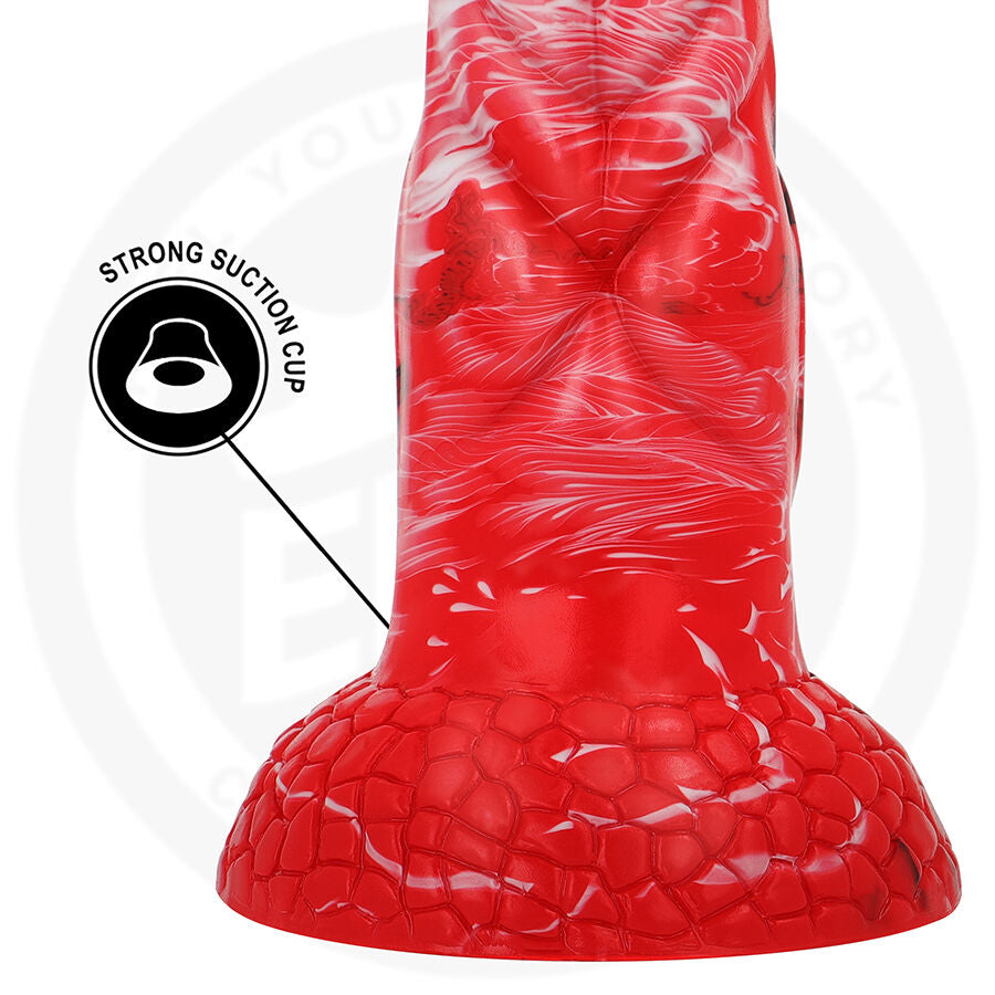 Détail de la base ventouse du gode fantasy Agnis Crimson Fire Epic