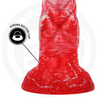 Détail de la base ventouse du gode fantasy Agnis Crimson Fire Epic