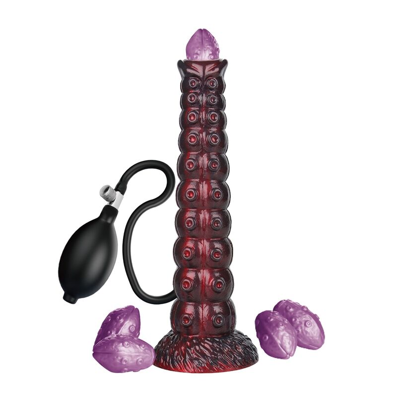 Voidclaw Brute Power Monsters, gode fantasy gonflable 29 cm avec pompe, ventouse et 5 œufs en silicone