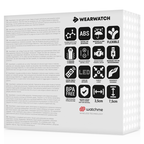 Caractéristiques WearWatch Watchme 7 vibrations USB étanche silicone