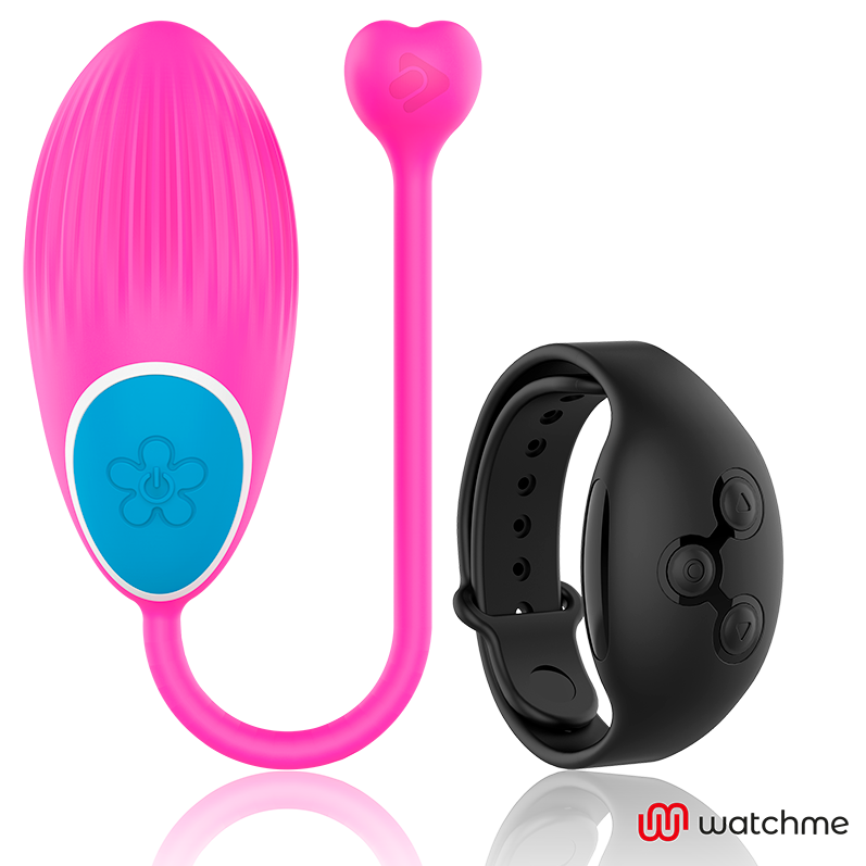 WearWatch Watchme œuf vibrant fuchsia avec télécommande montre noire