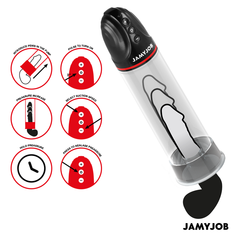 Utilisation de la pompe automatique Xpand Jamyjob 3 niveaux d’aspiration