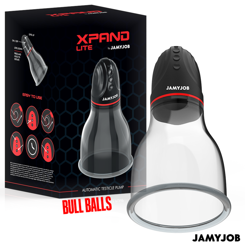 Xpand Lite Jamyjob pompe à testicules automatique avec coffret